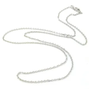 14K W Gold 20" Dia Cut Cable Chain 030