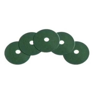 15" Green Heavy Duty Floor Scrubbing Pads - Case of 5