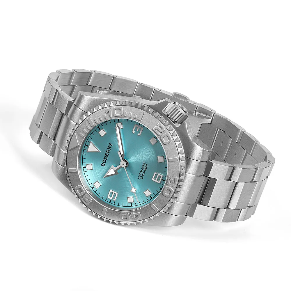 ADMIRAL 3-Hand No-Date - 200M Waterproof Titanium Automatic Diver Watch | Glacier Blue