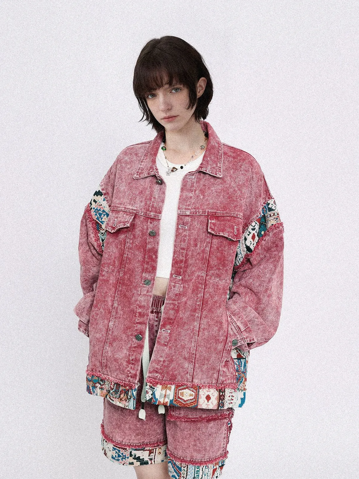 Aelfric Eden Vintage Patchwork Denim Jacket