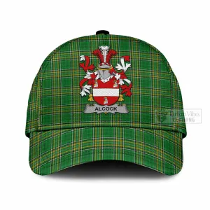 Alcock Irish Clan Tartan Classic Cap with Coat of Arms