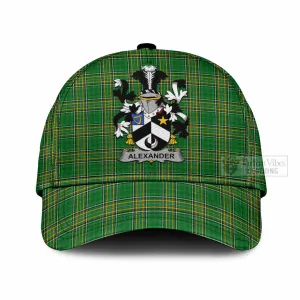 Alexander Irish Clan Tartan Classic Cap with Coat of Arms