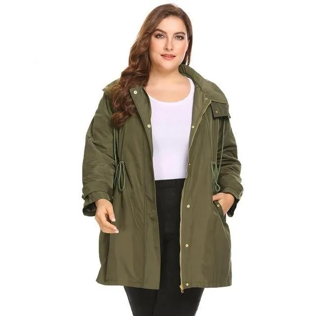 ANALUKE  Puffer Casual Removable Hooded Thickened Coat