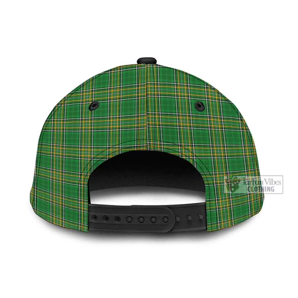 Ancketill Irish Clan Tartan Classic Cap with Coat of Arms