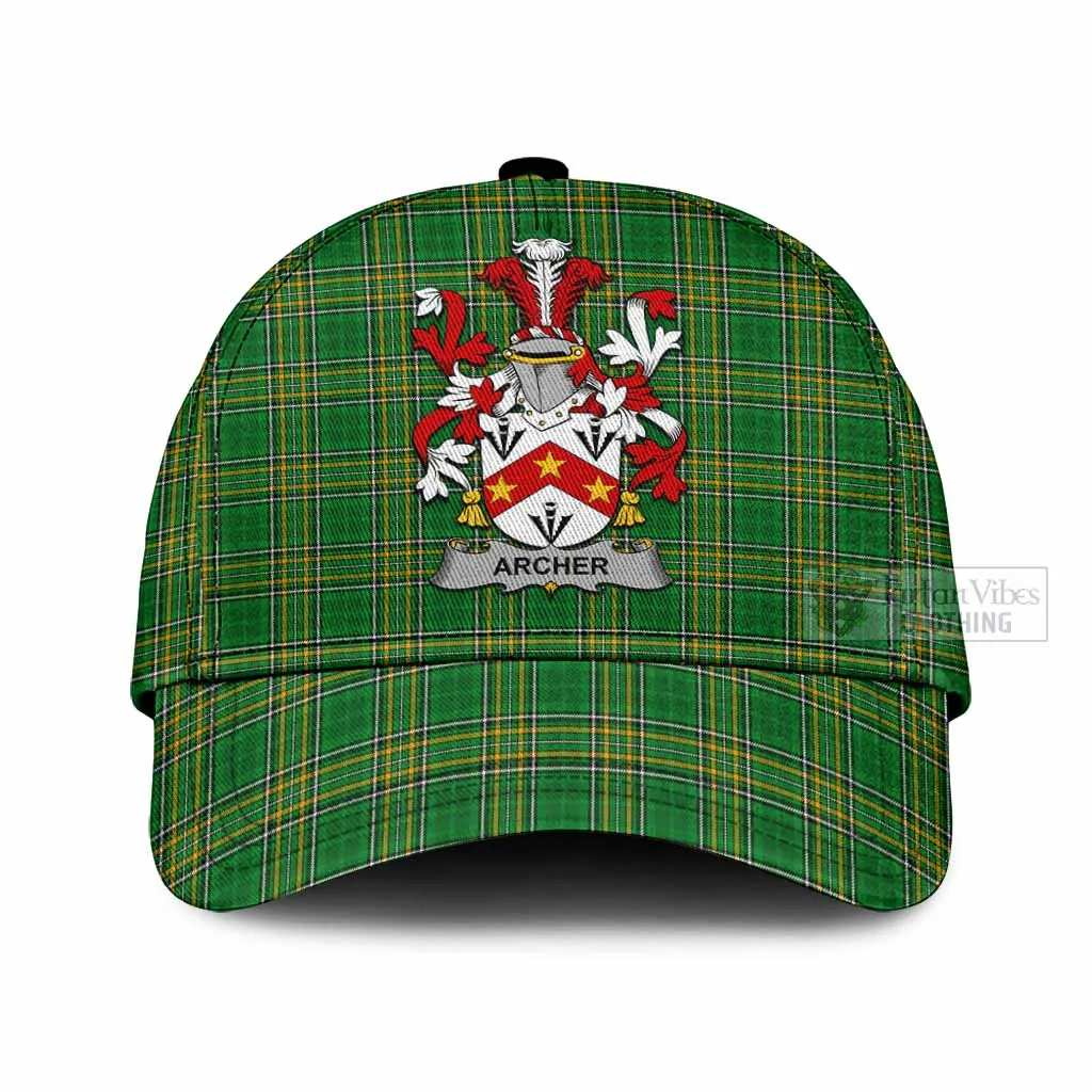 Archer Irish Clan Tartan Classic Cap with Coat of Arms