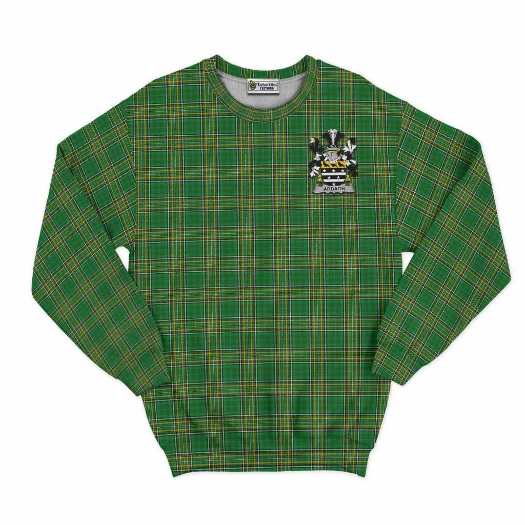 Ardagh Irish Clan Tartan Sweatshirt with Coat of Arms