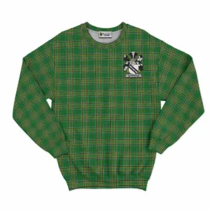 Ashborne Irish Clan Tartan Sweatshirt with Coat of Arms