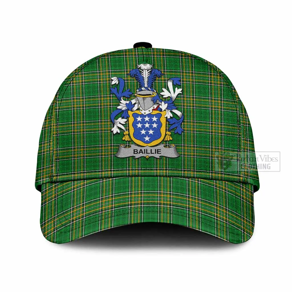 Baillie Irish Clan Tartan Classic Cap with Coat of Arms