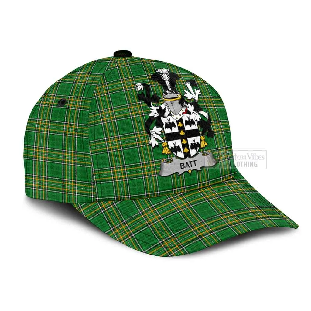 Batt Irish Clan Tartan Classic Cap with Coat of Arms