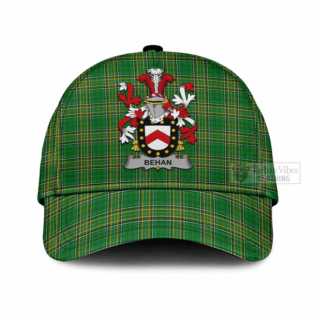 Behan Irish Clan Tartan Classic Cap with Coat of Arms