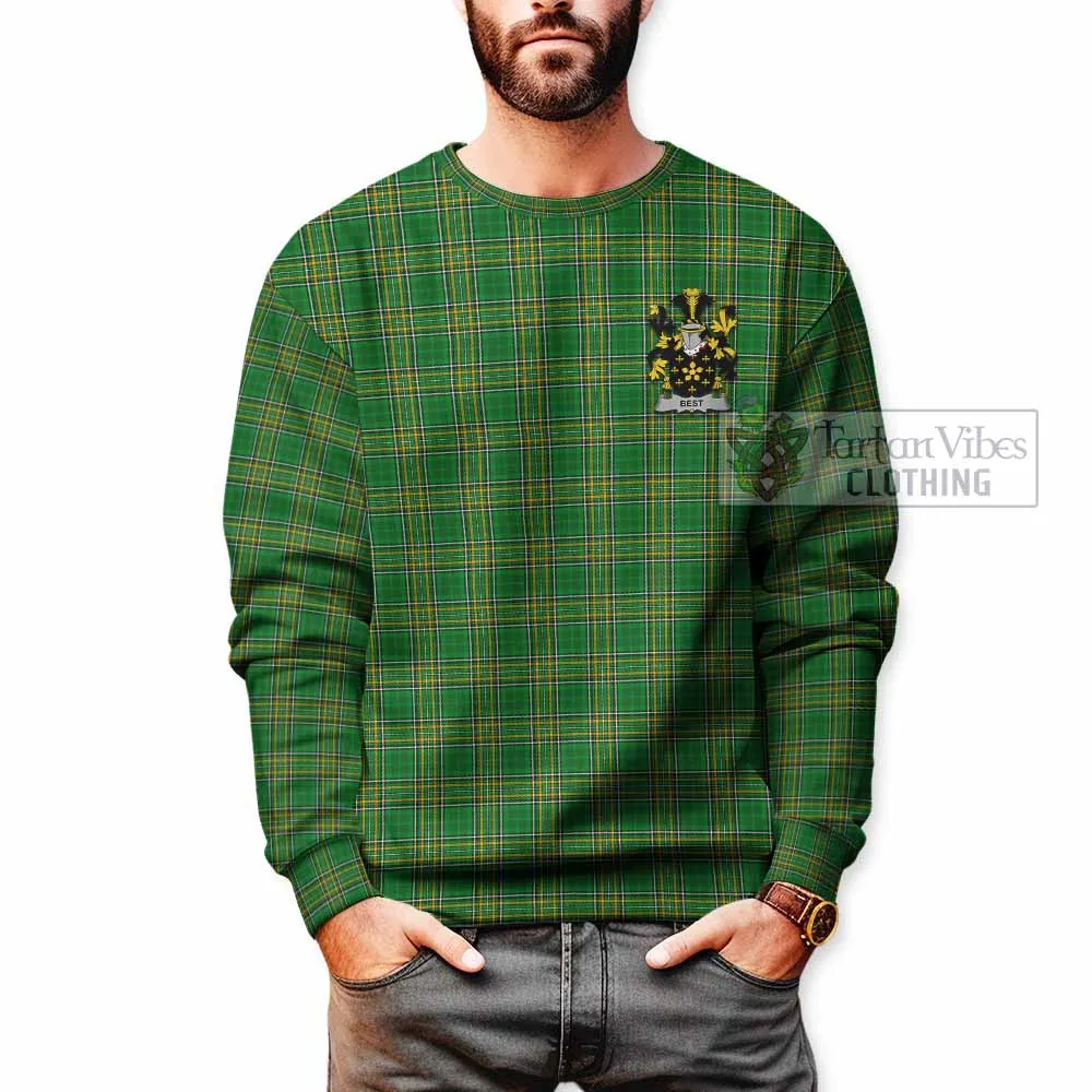 Best Irish Clan Tartan Sweatshirt with Coat of Arms