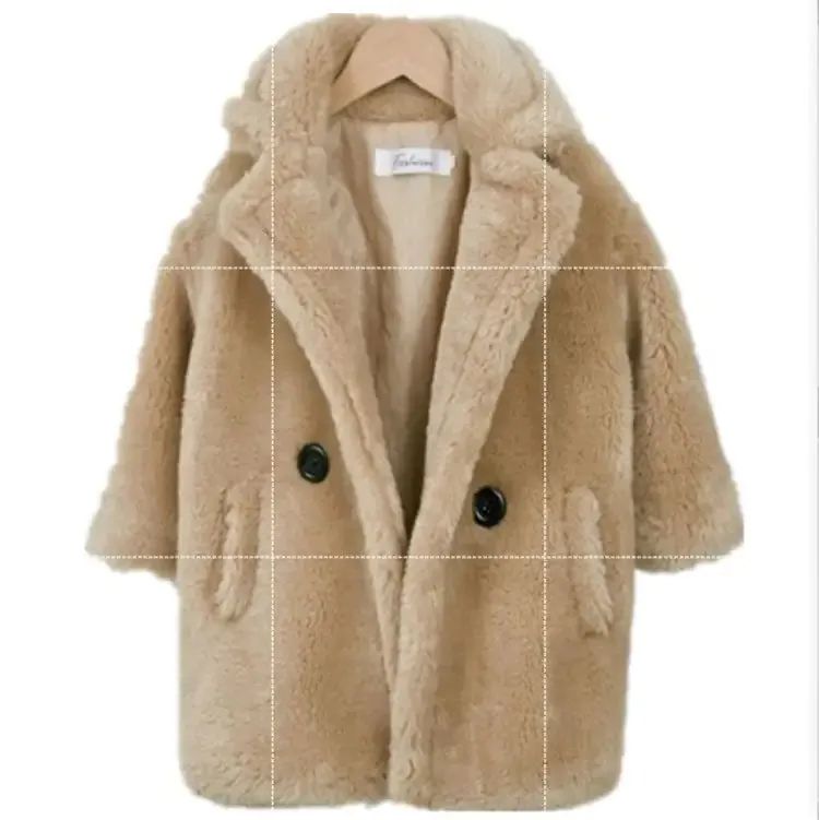 Big Kids Faux Fur Coat