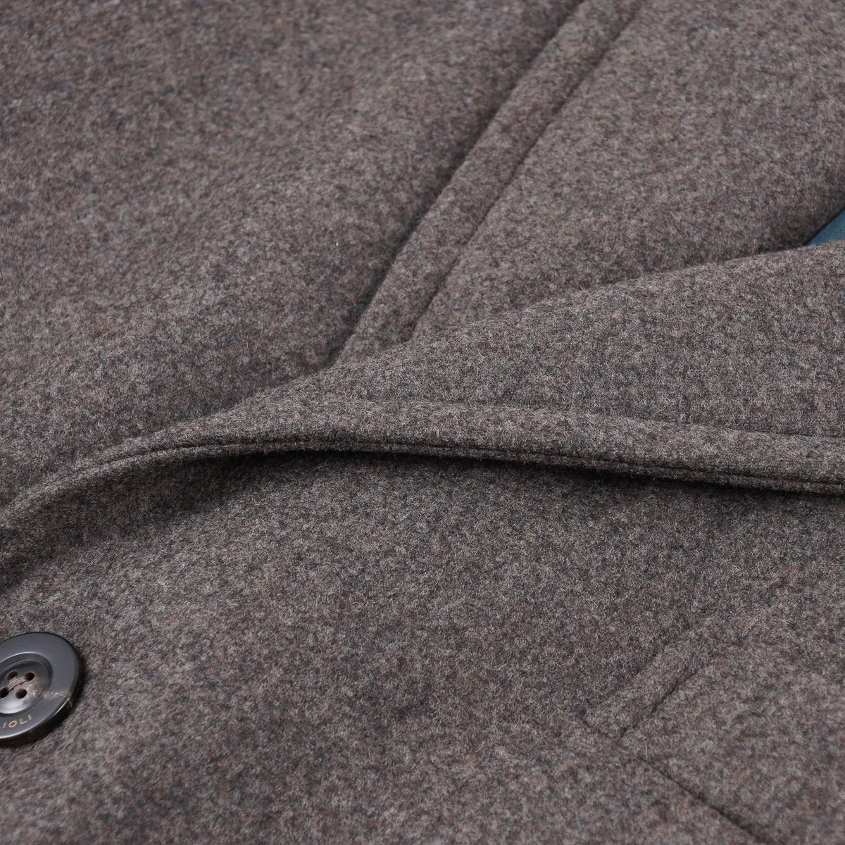 Boglioli Wool Overcoat with Insulated Lining