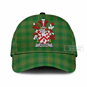 Boran Irish Clan Tartan Classic Cap with Coat of Arms