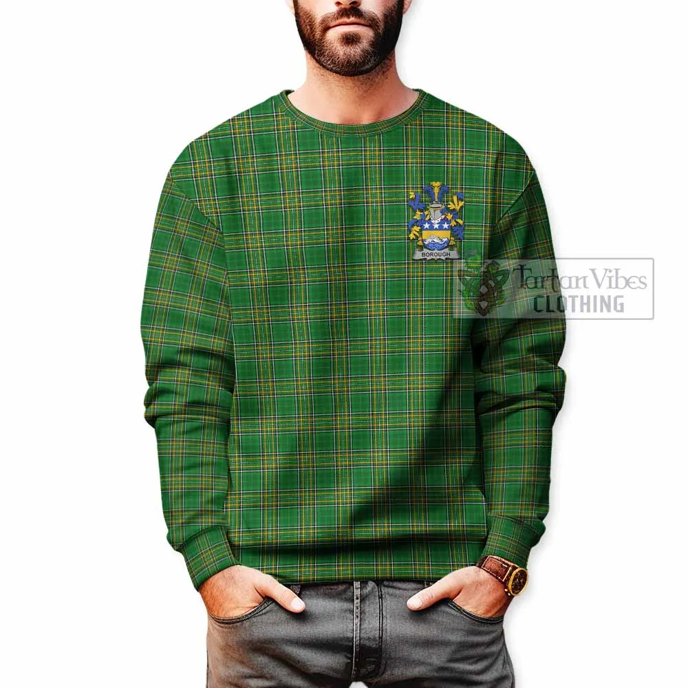 Borough Irish Clan Tartan Sweatshirt with Coat of Arms