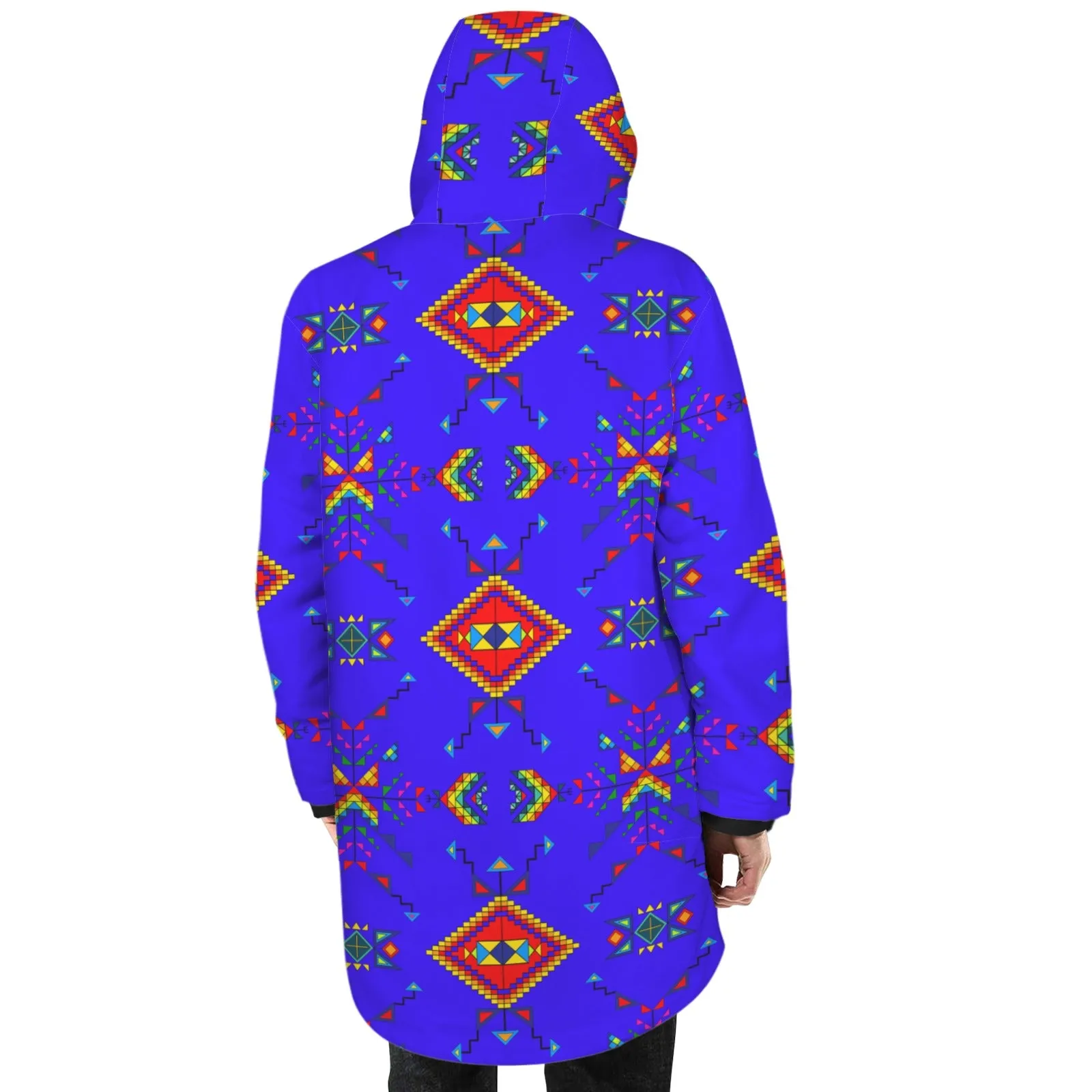 Buffalo Jump Blue Unisex Sherpa Lined Hooded Coat