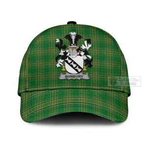 Bunbury Irish Clan Tartan Classic Cap with Coat of Arms