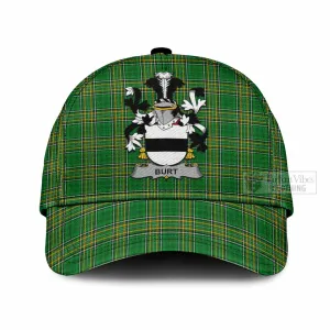 Burt Irish Clan Tartan Classic Cap with Coat of Arms