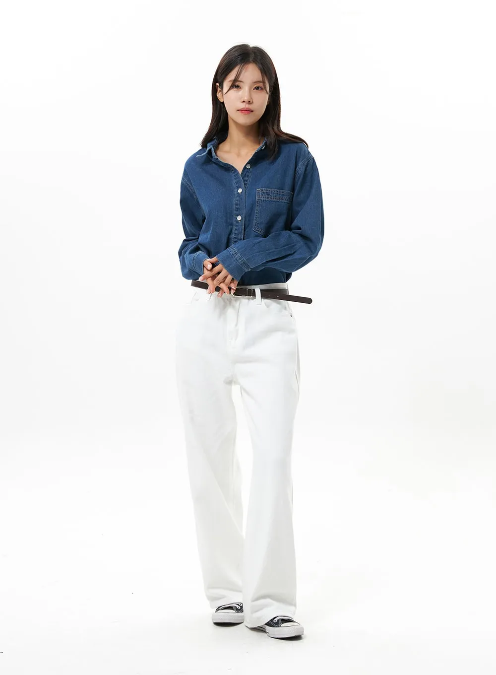 Cotton Wide Leg Pants OS310