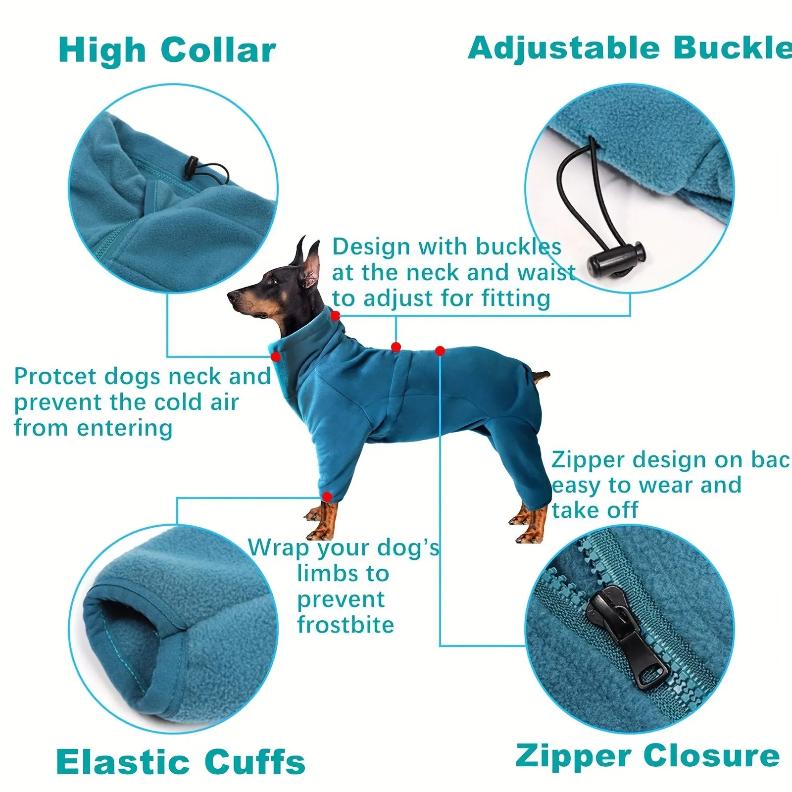 Cozy  Protective Dog Winter Coat for Outdoor Adventures