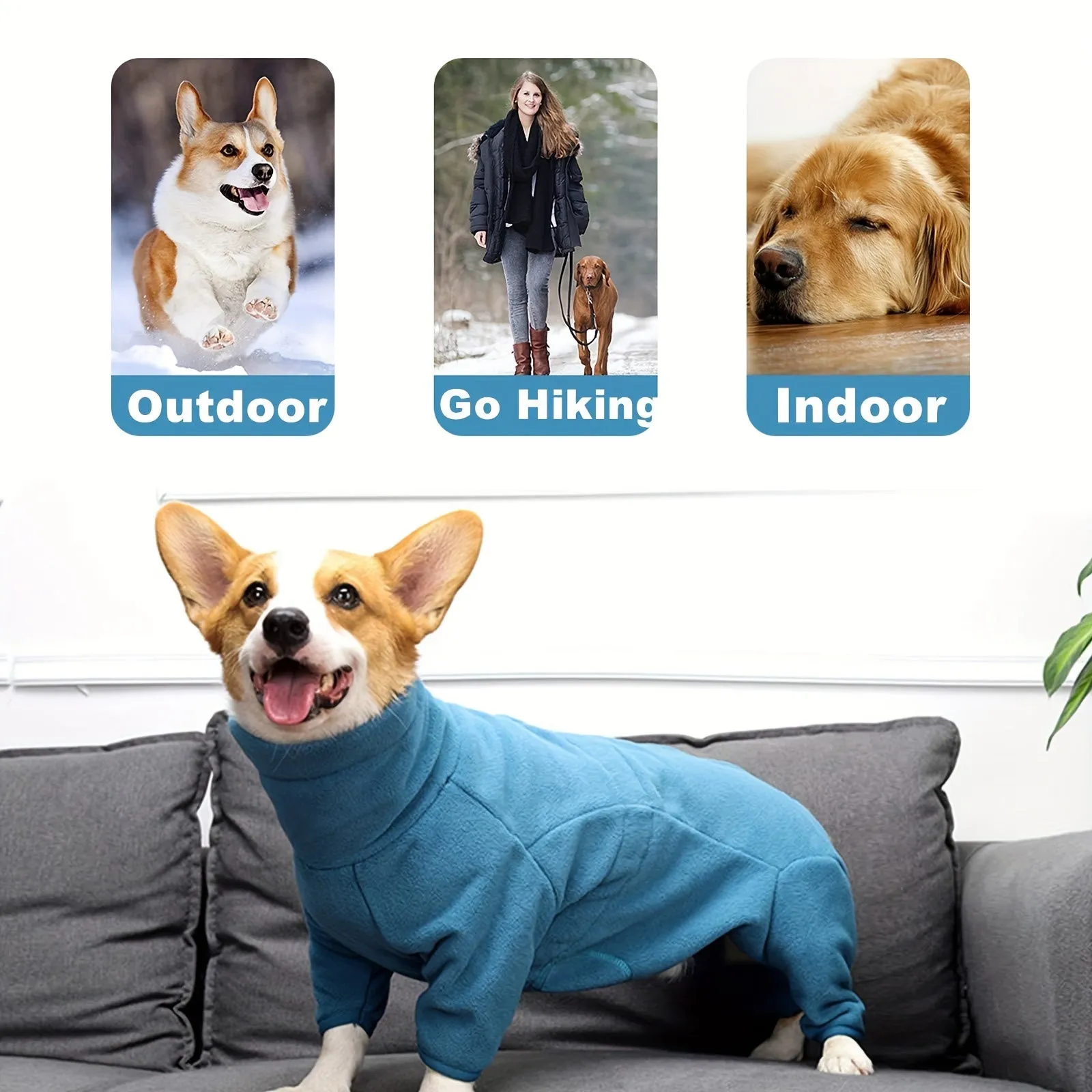 Cozy  Protective Dog Winter Coat for Outdoor Adventures