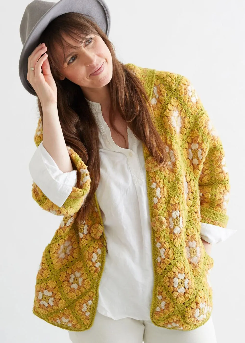 Crochet Granny Square Cardigan Pattern