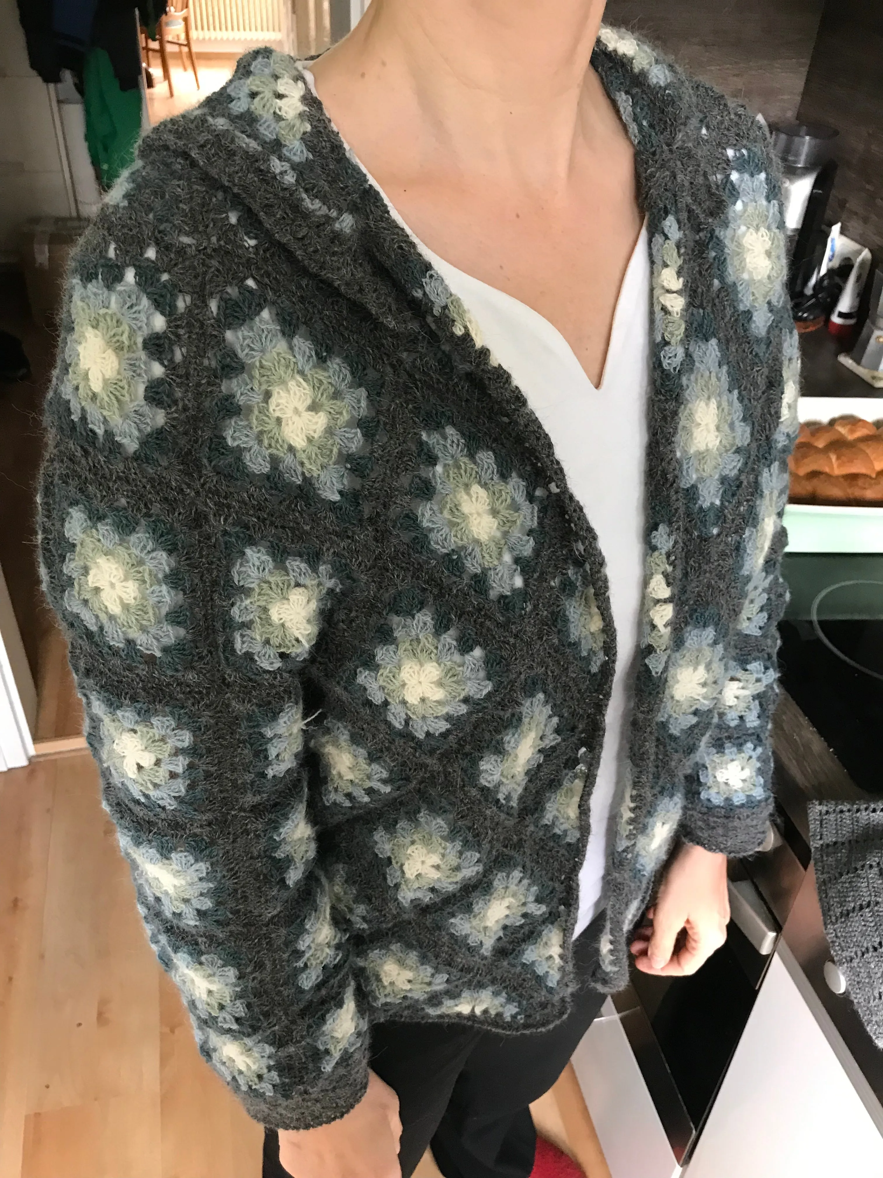 Crochet Granny Square Cardigan Pattern