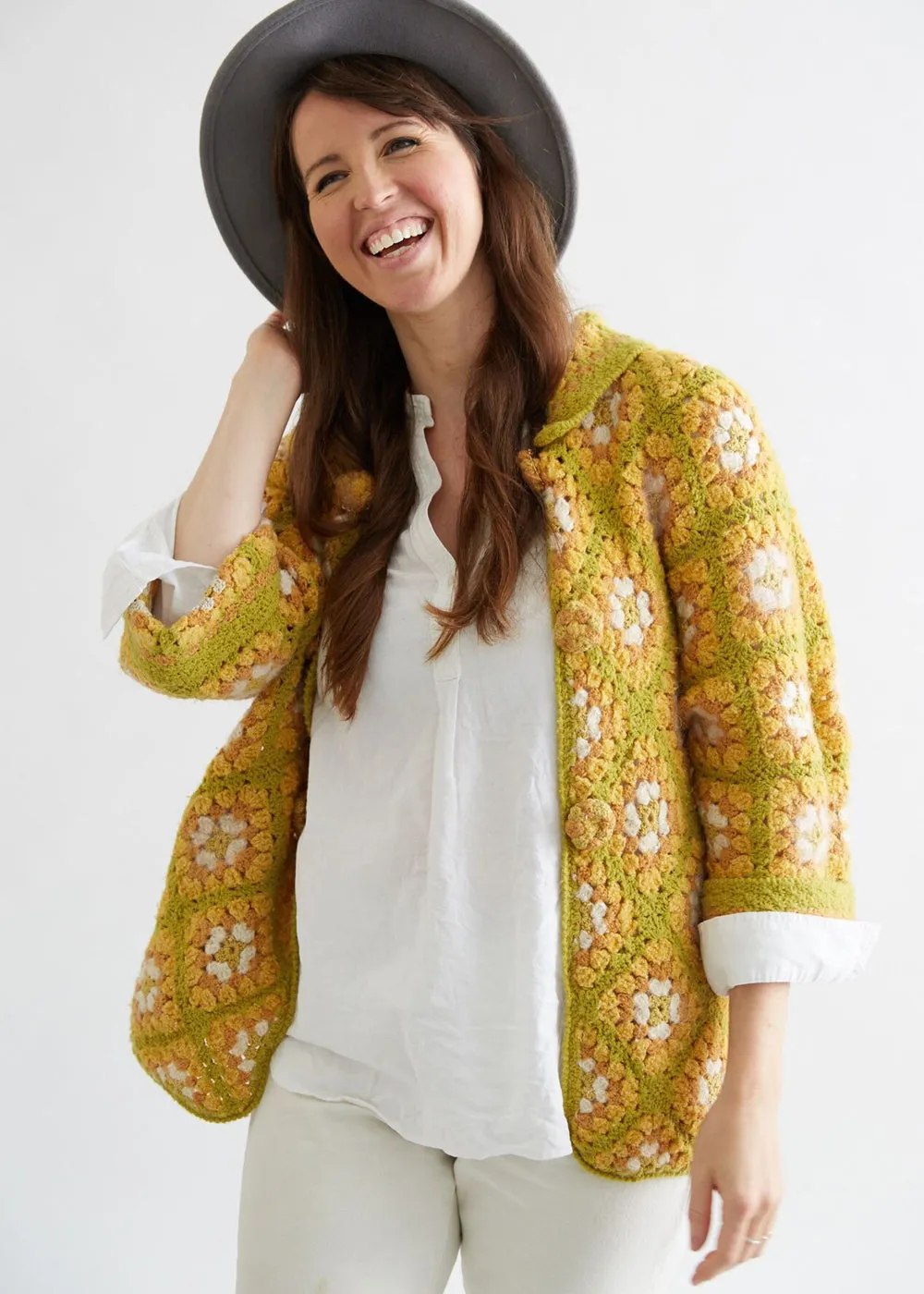 Crochet Granny Square Cardigan Pattern