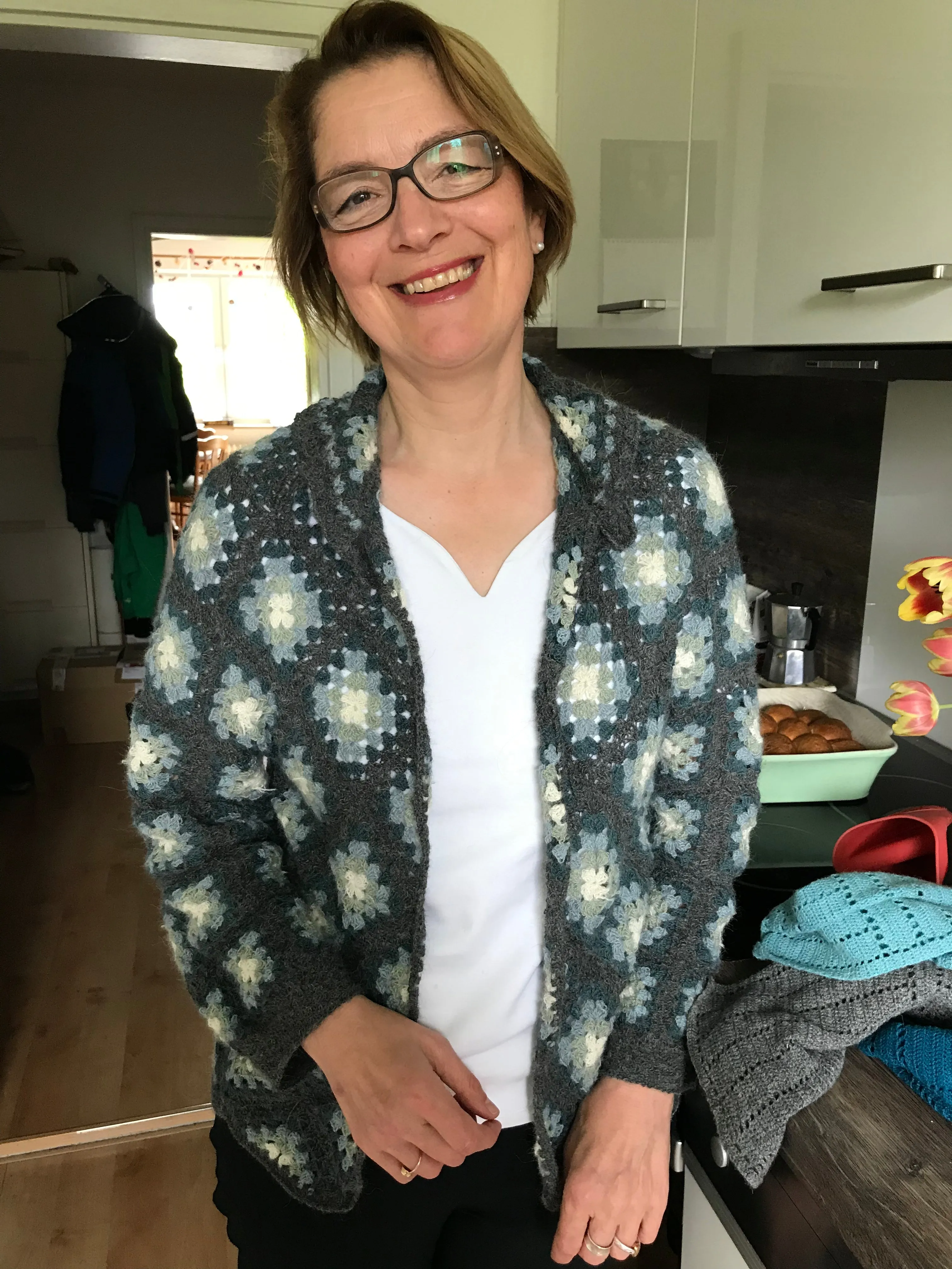 Crochet Granny Square Cardigan Pattern