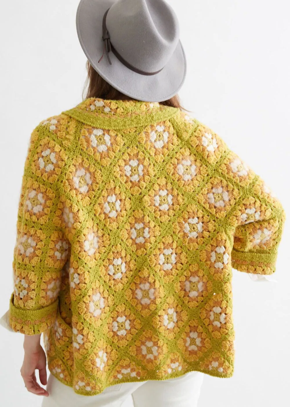 Crochet Granny Square Cardigan Pattern