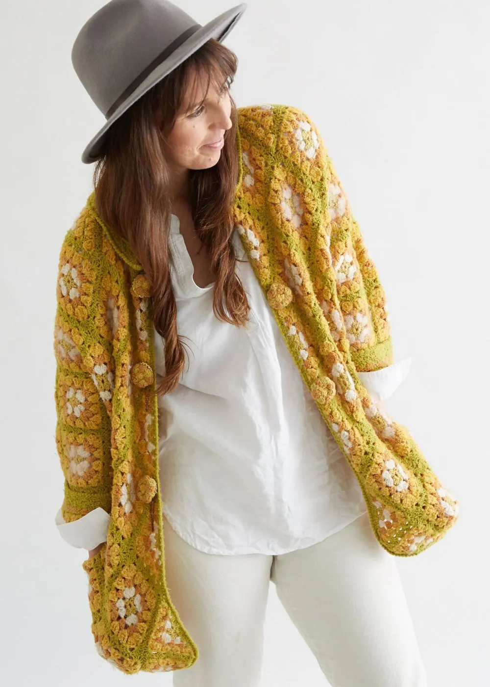 Crochet Granny Square Cardigan Pattern