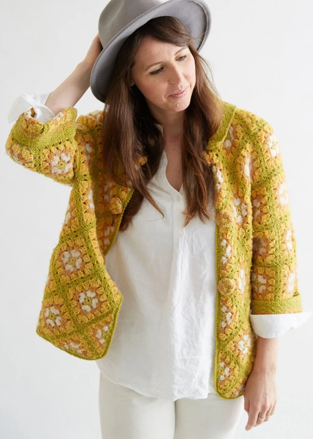 Crochet Granny Square Cardigan Pattern