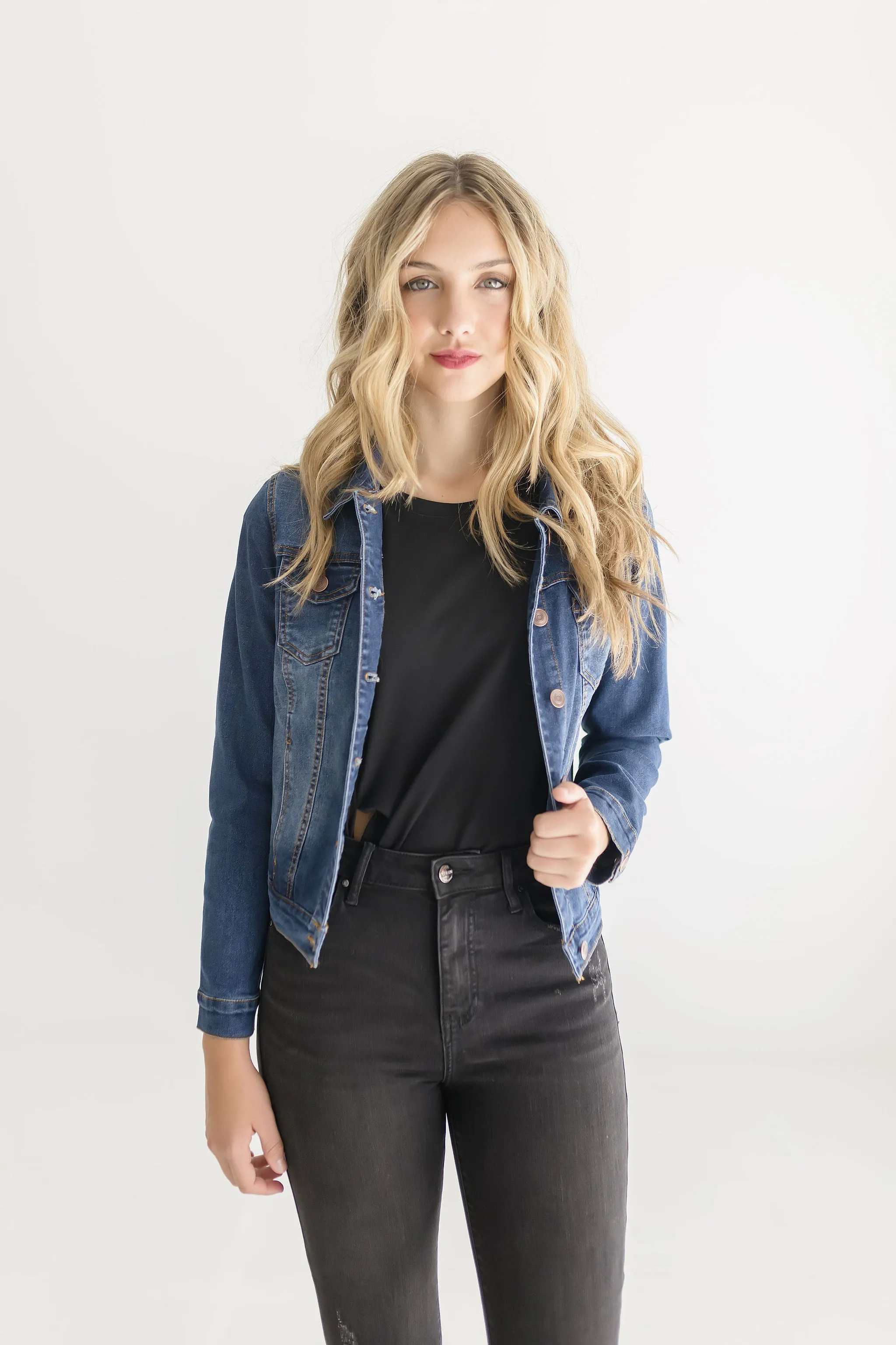 Deanna Denim Jacket Dark Wash