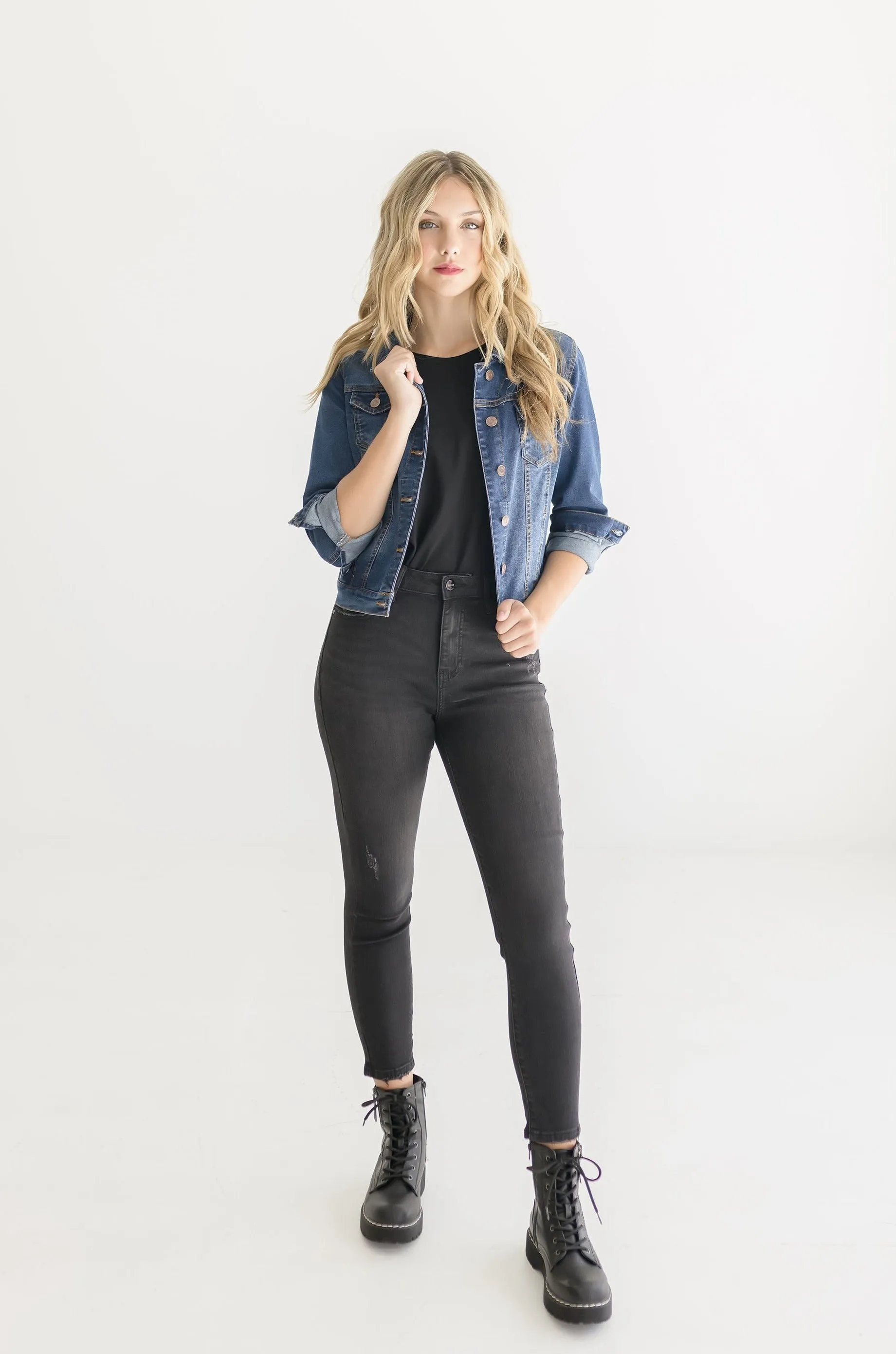 Deanna Denim Jacket Dark Wash