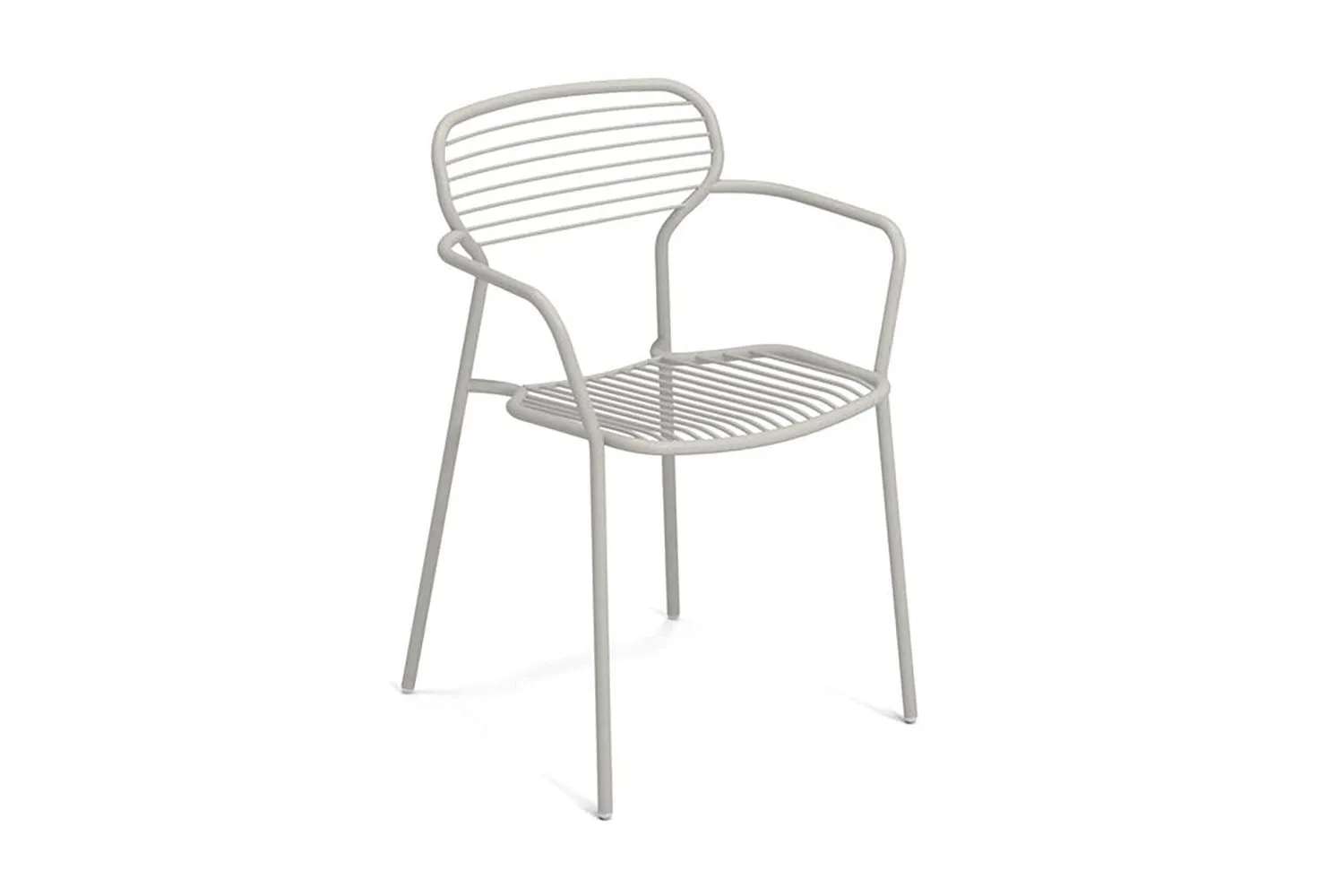 EMU Apero Stackable Steel Dining Arm Chair Set