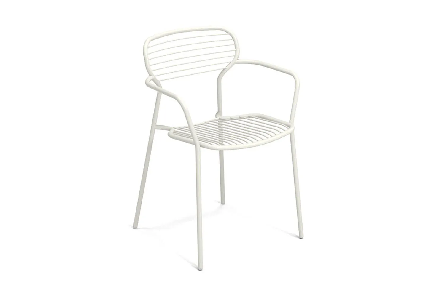 EMU Apero Stackable Steel Dining Arm Chair Set