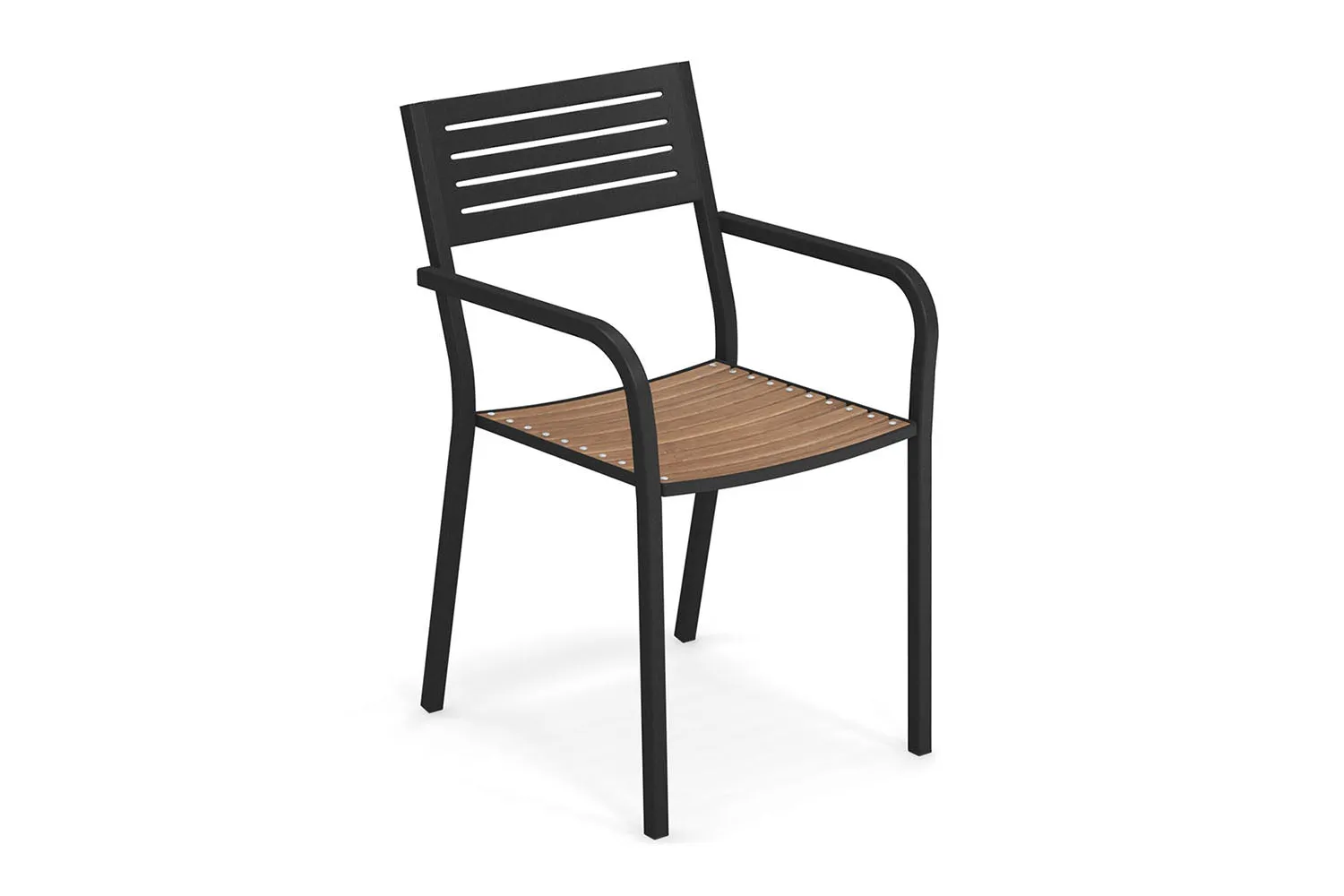 EMU Segno Stackable Steel Dining Arm Chair Set