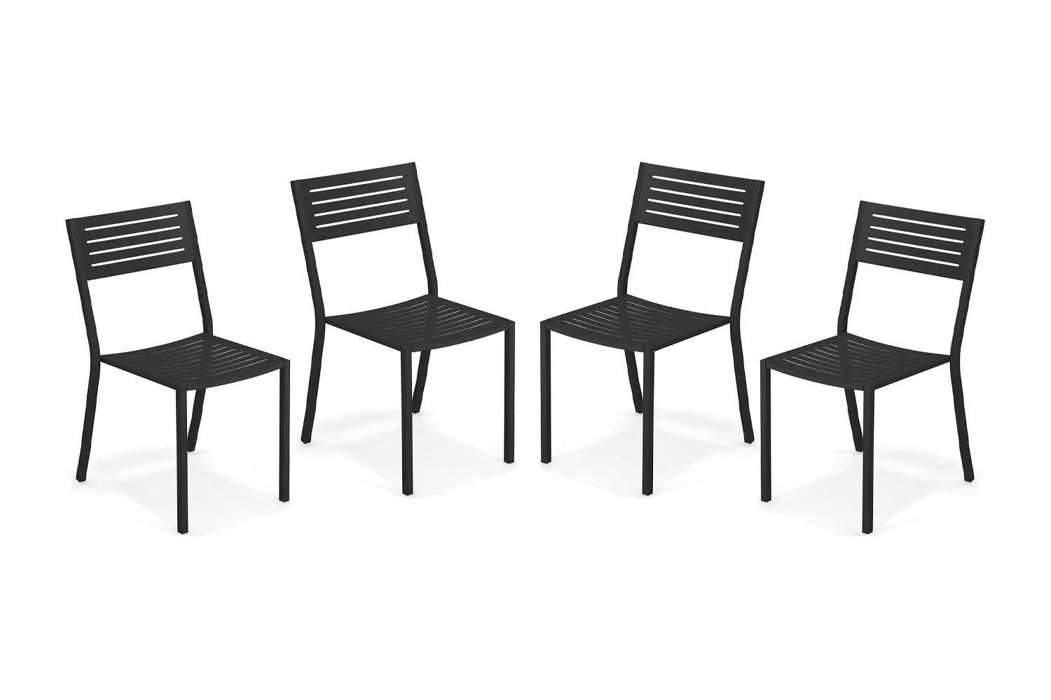 EMU Segno Stackable Steel Dining Side Chair Set