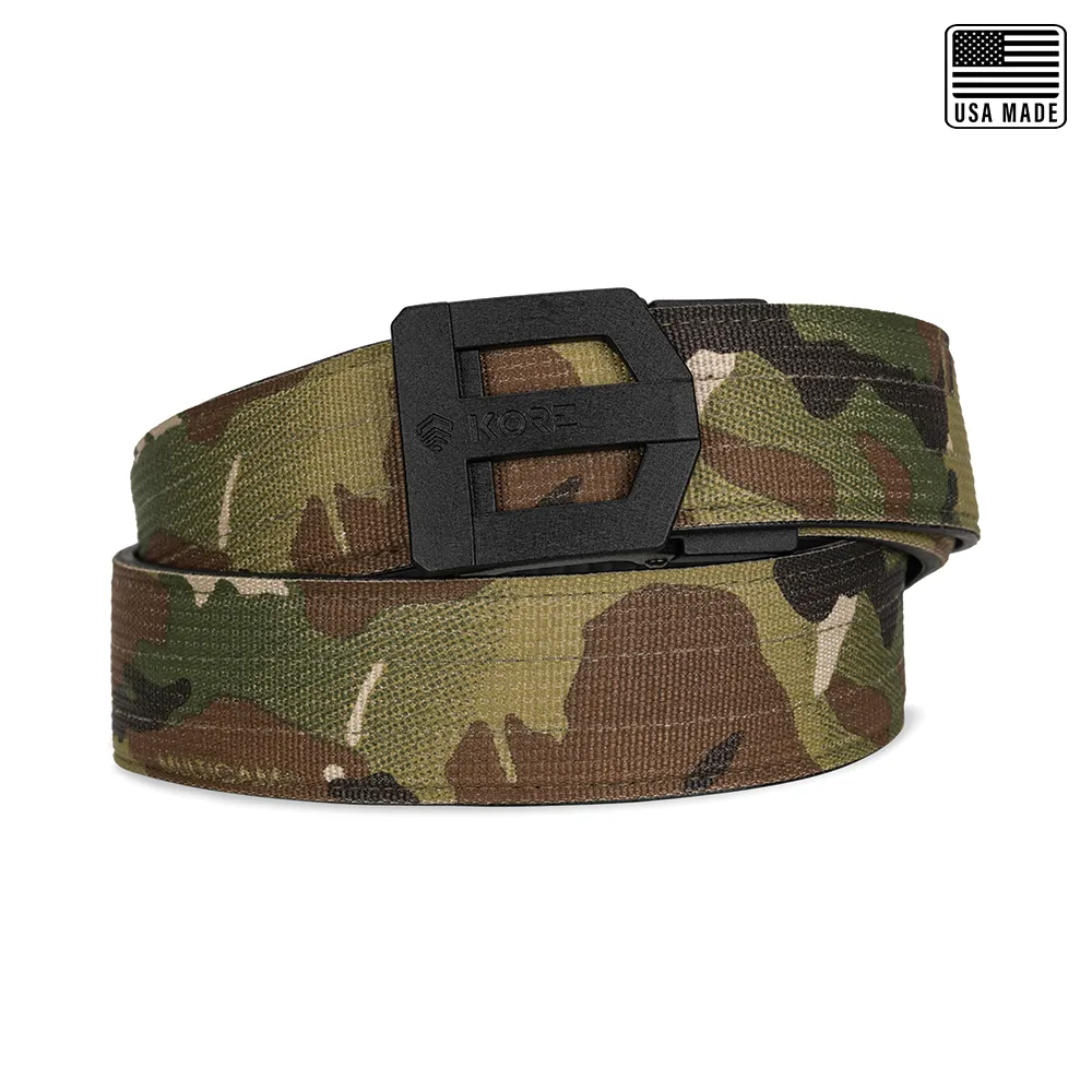 G3 BLACK BUCKLE | USA MADE MULTICAM TACTICAL GARRISON BELT 1.75"