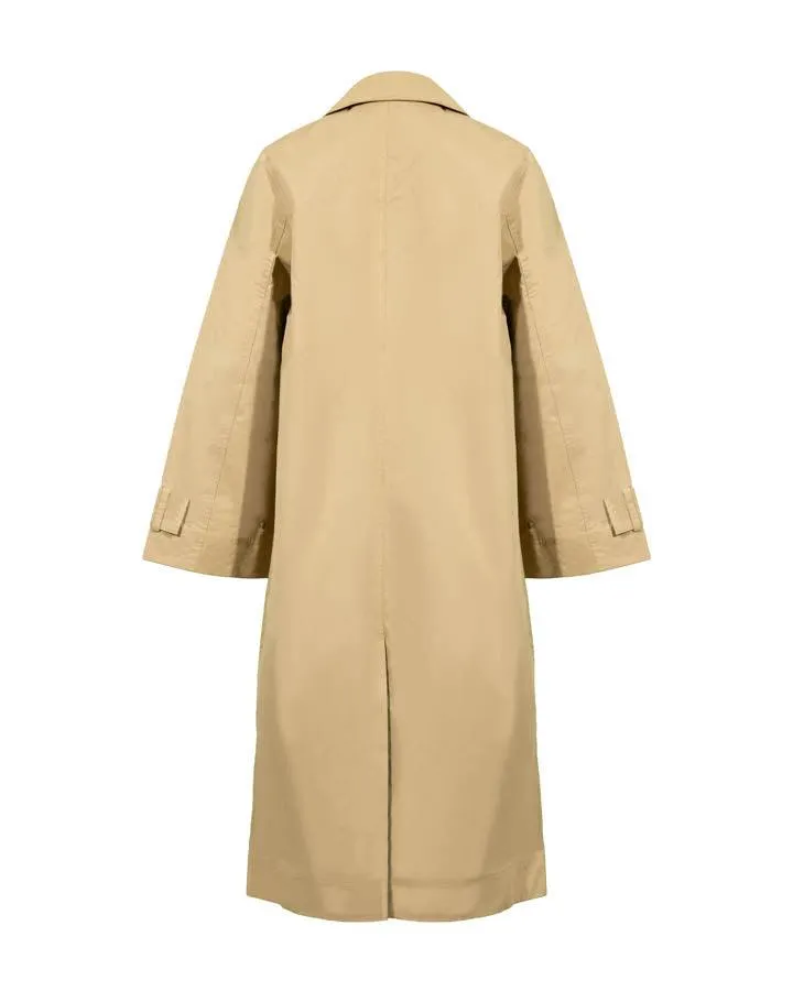 Ganni Twill Buckle Coat