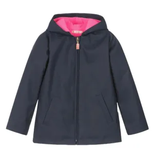 Girls Navy Rain Coat