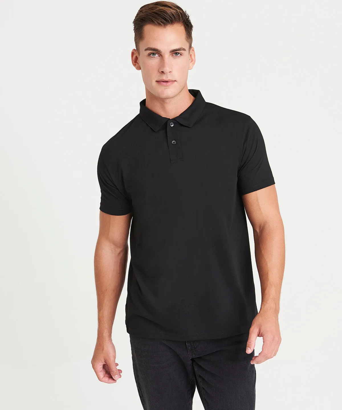 Heather Charcoal - Triblend polo