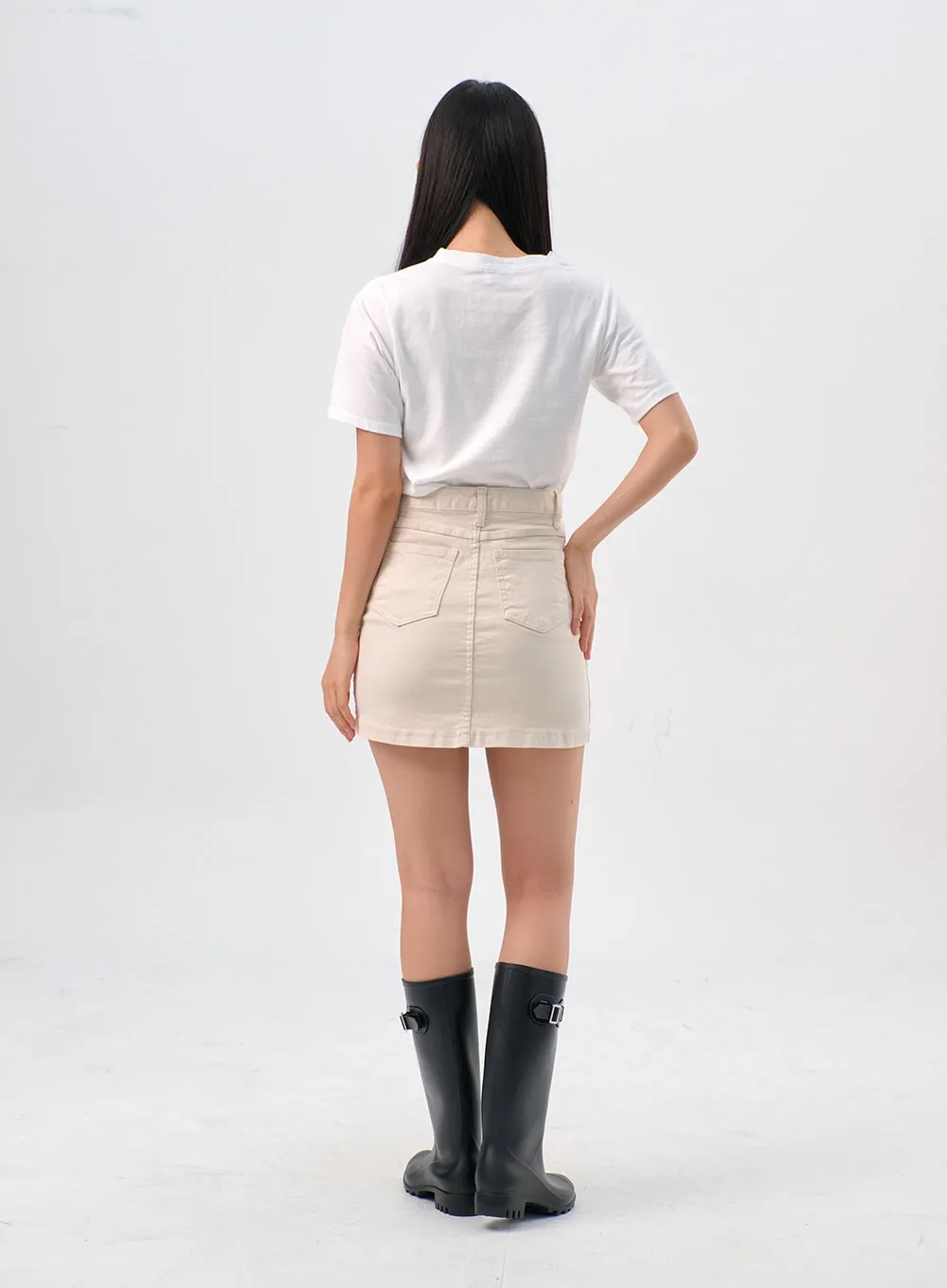 High Waist Mini Skirt IL310