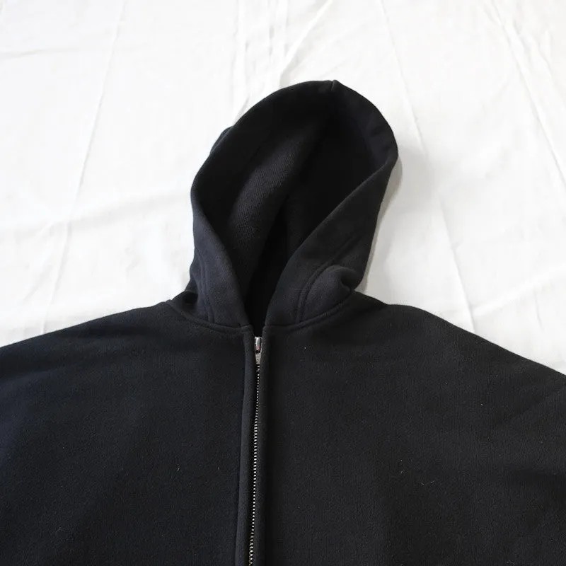 hooded cocoon coat