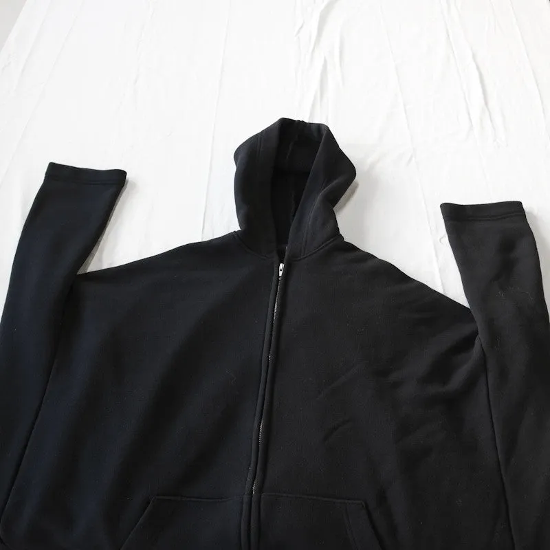 hooded cocoon coat