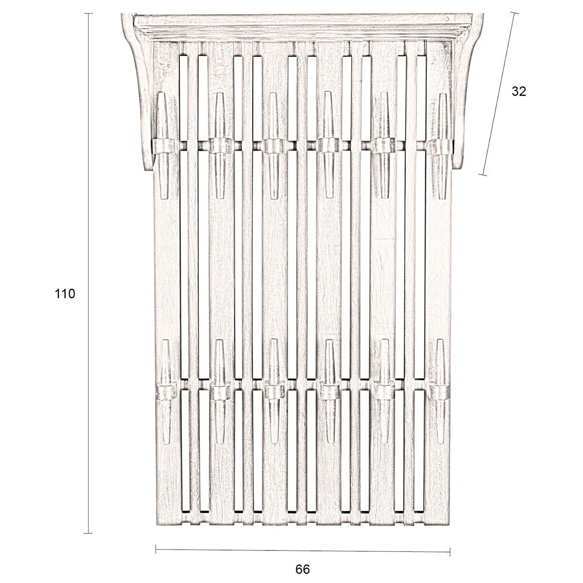 Jakub Wall Coat Rack with Shelf