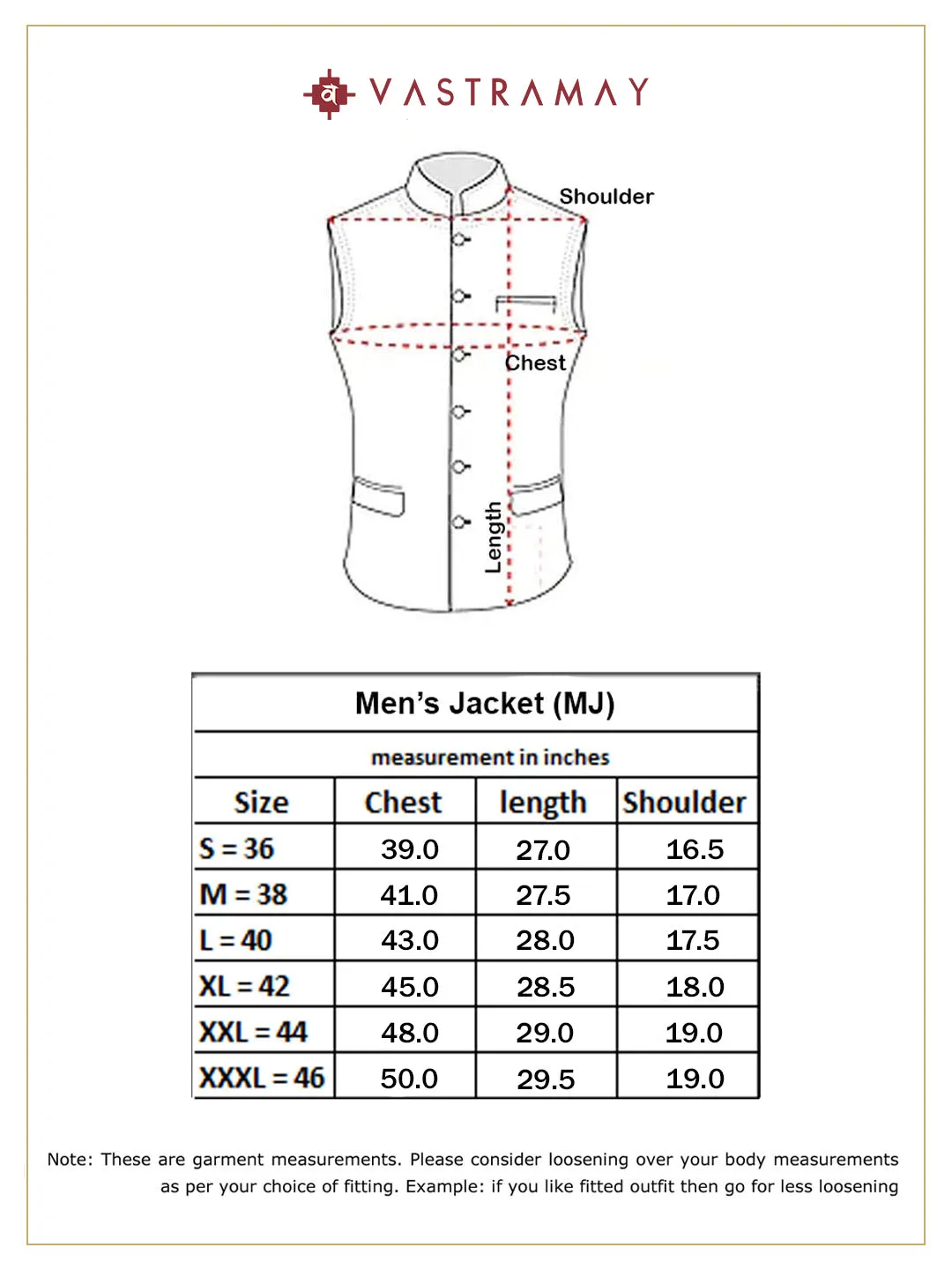 Jashvi Men's Orange Checkered Pattern Classic Nehru Jacket