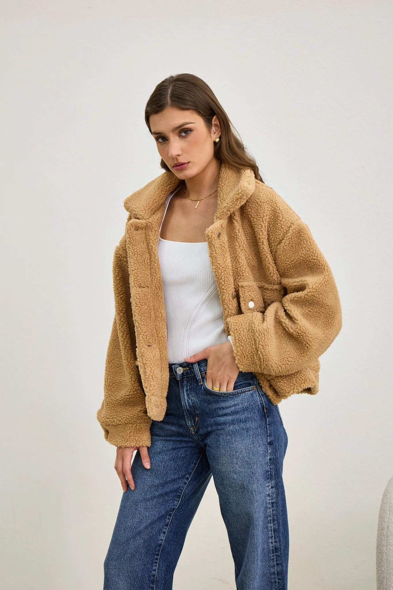 Kyla Brown Teddy Jacket