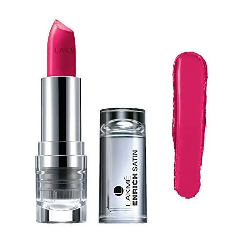 Lakme Enrich Satins Lip Color, Shade P165, 4.3 g