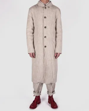 Larus long coat nature linen